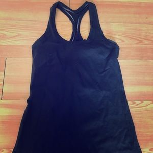 Lululemon black workout tank top